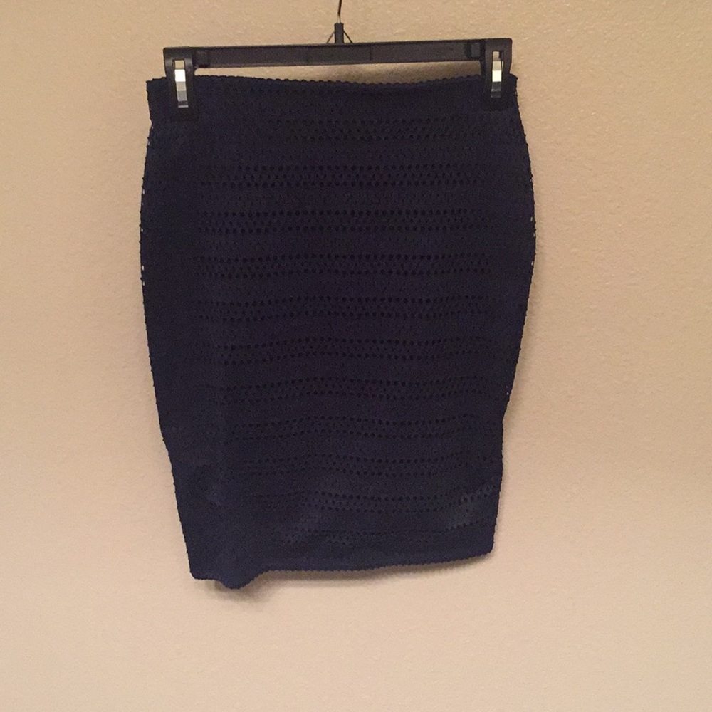 Old navy blue pencil skirt
